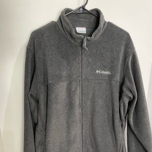 Columbia - Men’s Fleece Jacket - Zipper - Gray - Large